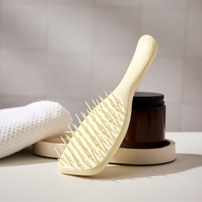 Гребінець-розчісувач Tangle Teezer Ultimate Detangler для вологого та сухого волосся, Chamille — для дбайливого розплутування та запобігання ламкості