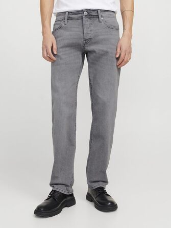 Чоловічі завужені джинси Jack & Jones JJIMIKE JJORIGINAL сірого кольору (32W / 32L)