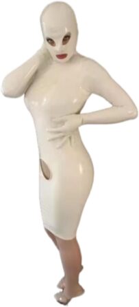 Латексна сукня з капюшоном, 100% гума, ручної роботи, Cosplay, червона, XS-XXL, 3XL