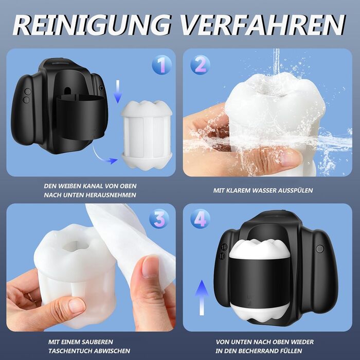 Електричний мастурбатор з тримачем для телефону, 10 вібрацій, телескопічна функція, керування через додаток для чоловіків