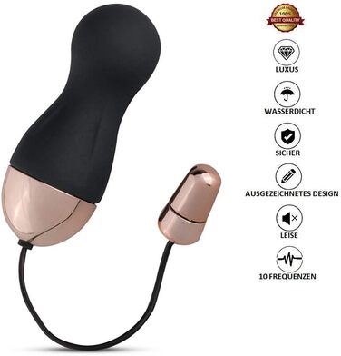 Teazers Вібруюче яйце з пультом дистанційного керування, гладке