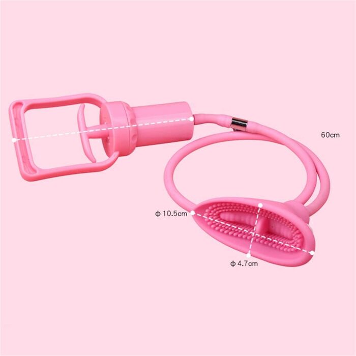 Вакуумний жіночий секс-іграшка для стимуляції клітора та вагіни, рожева