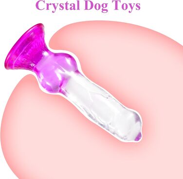 Анальний дildo Difemstoy з сильним соском, XXL, стимулятор G-точки, іграшки для дорослих для жінок, чоловіків, пар, фіолетово-прозорий