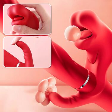 Вібратор для жінок Roluck 3-в-1: 5 режимів лизання, 5 вібрацій та 5 імпульсів