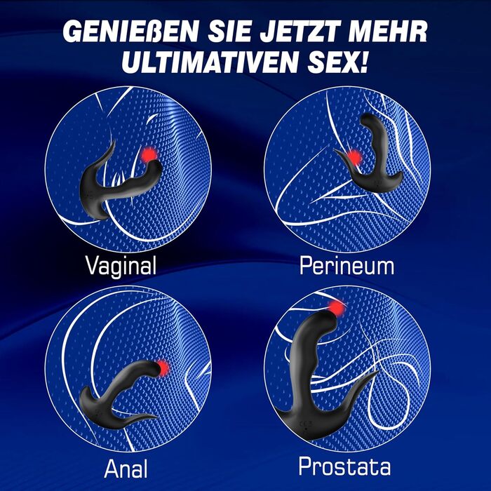 Вібратор для простати - анальний вібратор з 5 імпульсів та 10 вібрацій для чоловіків та жінок. Іграшки для анального сексу, парні іграшки.