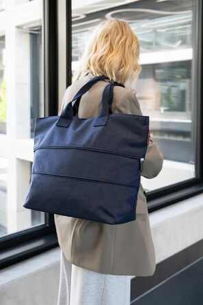 Універсальна сумка-шопер reisenthel shopper e1 Twist Navy, містка сумка для покупок