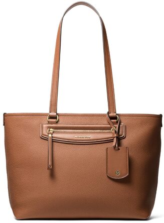 Жіноча сумка-кросбоді Michael Kors Jet Set 32S4GJSC7B, коричнева (Luggage), 25x17x6 см