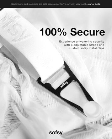 Шовкові панчохи Softy Strapsstrümpfe для ремінця, білі, розмір L