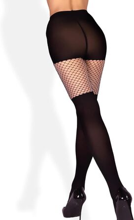 Чорні мереживчасті панчохи Mia Marutti Sivia 20 den для жінок (S)