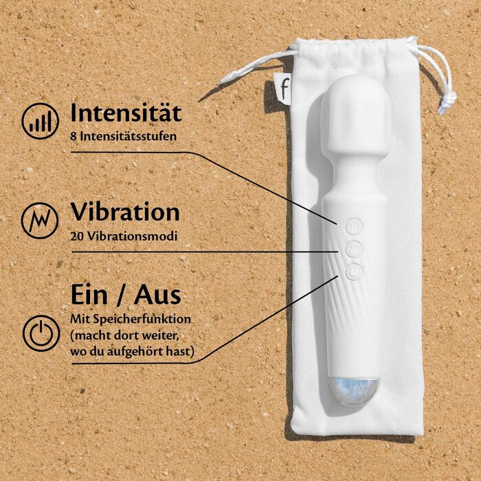 Вібратор жіночий Fae Pure Whisper White - компактний, тихий, з підзарядкою, 160 режимів вібрації