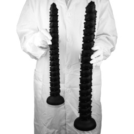 Анальний дилда Extra Langer Monster Spiral Dildo з текстурою для чоловіків та жінок, стимуляція G-точки, LZYLWC (Чорний, L)