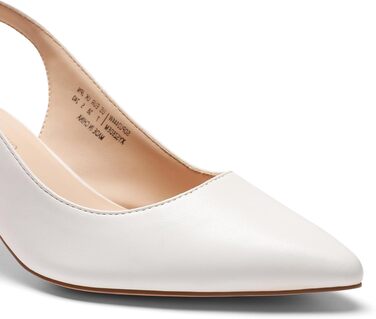 Жіночі туфлі-човники Dream Pairs Slingback на підборах, білі, екошкіра (PU), розмір 39 EU