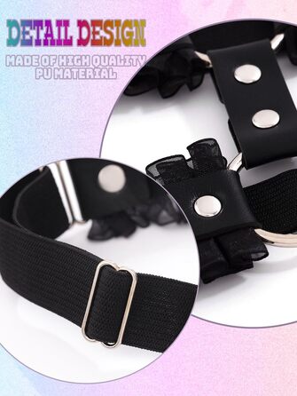 Жіночий набір аксесуарів для тіла Campsis Punk: 2 шт. спідниці-гумки з чорною мереживом, для рейву