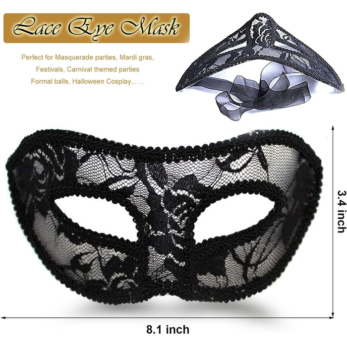 Маска для пар MYMENU, вечірня, з металу та стразів, у стилі Венеції, для прому та балу, золота