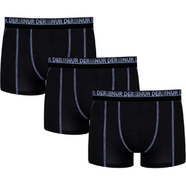 Боксер чоловічий 3 шт. 3D-Flex Air, бавовна, чорний/джинс, чоловіча білизна