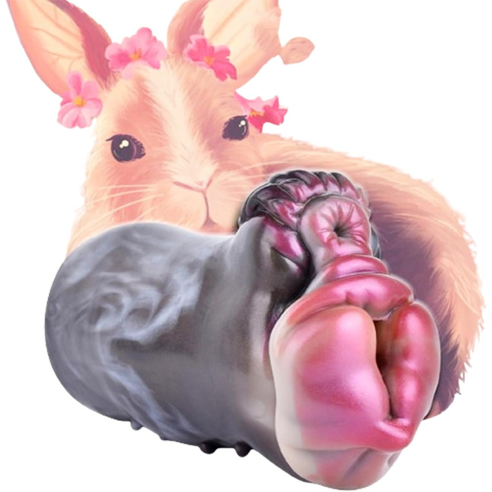 Реалістичний мастурбатор Seckoe Tier Taschenmuschi з анімальною вагіною та анальним тунелем (G6195, Кролик)