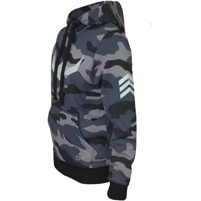 Чоловічий худі ROCK-IT Apparel Urban Streetstyle з капюшоном та флісовим начосом, камуфляж Dark Camo (Сіро-блакитний), розмір XXL