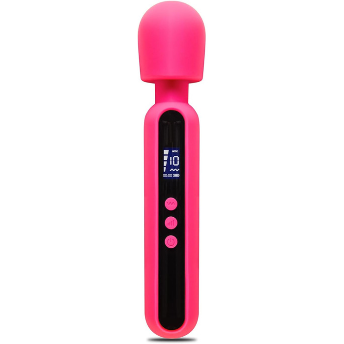 Вібратор 'THE ROCK XL' 23,5 см з дисплеєм - Масажер для жінок з преміум-силікону. Іграшки для дорослих, для пар, дildo, Magic Wand Pink