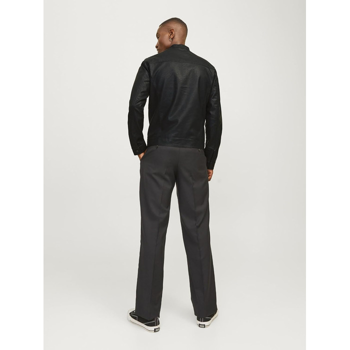 Чоловіча куртка з екошкіри Jack & Jones, чорна, розмір XL