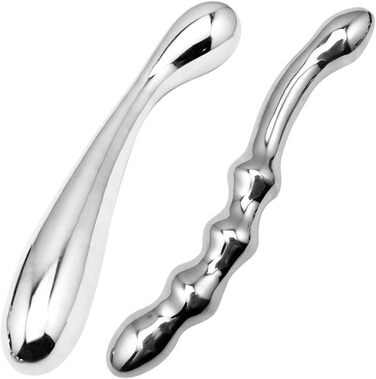 Анальний стимулятор подвійний JXszxbt з нержавіючої сталі для чоловіків та жінок