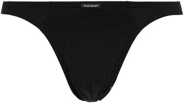 Bruno Banani Checkline 2.0 String Doppelpack M Black Checked – чоловічі труси-бразильяно