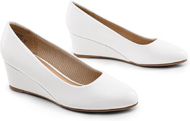Жіночі туфлі-човники DREAM PAIRS із закритим носком, білі, розмір 43 EU