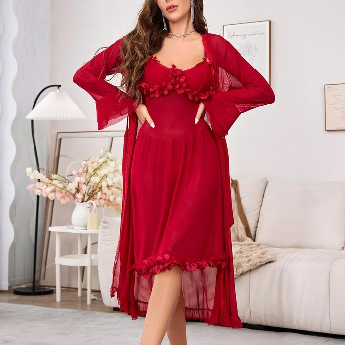 Американська жіноча спідня білизна з сітки, з вузьким кроєм, пластиковий пояс зі сталевим кільцем. Червоний колір.