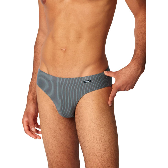 Шкарпетки чоловічі Skiny Sip (2 пари) (S, смуги Gunmetal Selection)