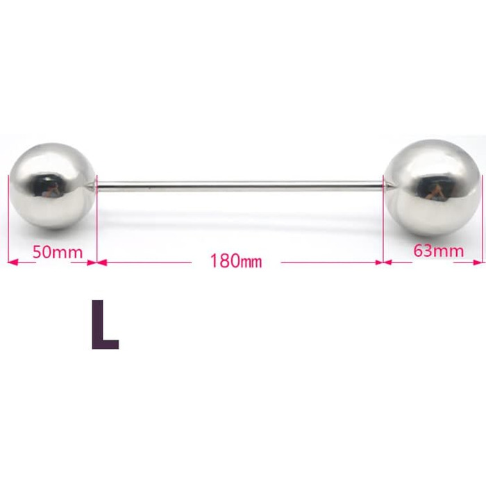 Анальний масажер ScreaAss з нержавіючої сталі з подвійним наконечником, кулі, дildo, для чоловіків та жінок, 38/50/63 мм, стимулятор G-точки, масажер простати