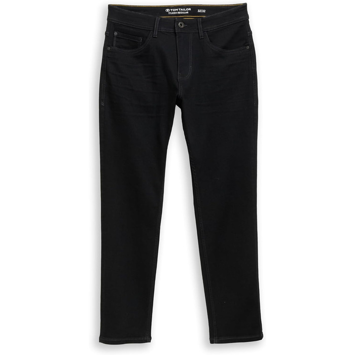 Чоловічі джинси Tom Tailor TTJOSH Regular Slim зі стрейчем, чорні (Black Denim), 34W / 32L