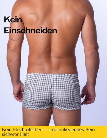 BIMONI Боксер чоловічий з бавовни, низька посадка, сексуальний, труси, білий, розмір M