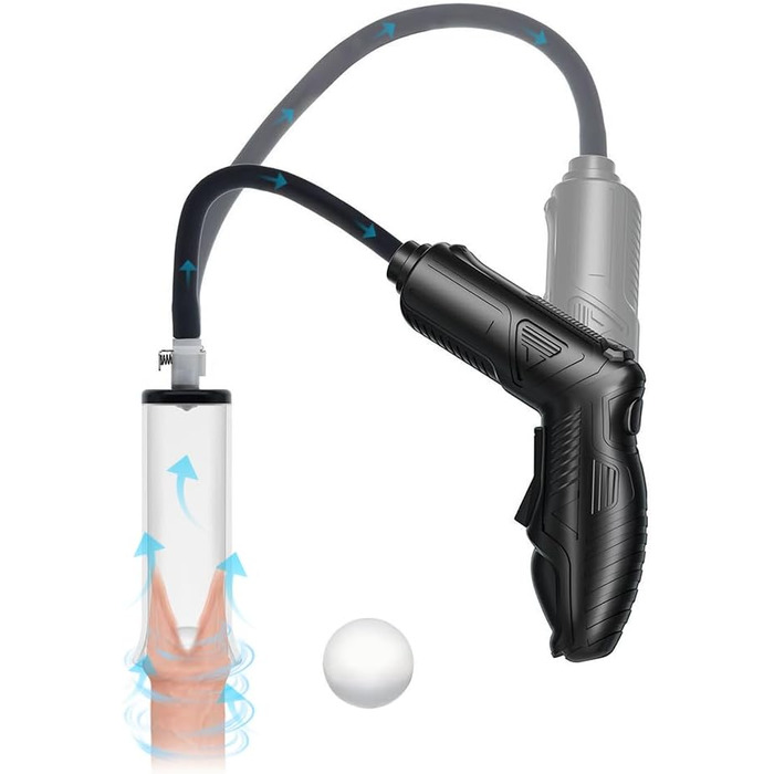 Електрична чоловіча помпа для розтягування крайньої плоті з силіконовим рожком - Lmgoc Neu