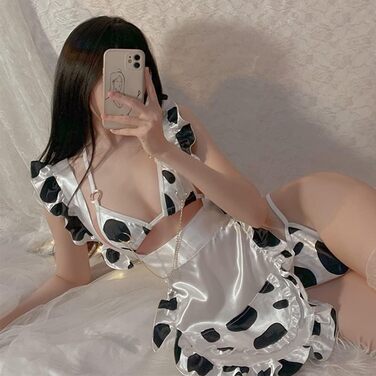 Костюм горничної JasmyGirls: сексуальний сет з бікіні, леопардовий принт, мікро-бікіні, Kawaii аніме, костюм для косплею, комплект бюстгальтера та трусиків