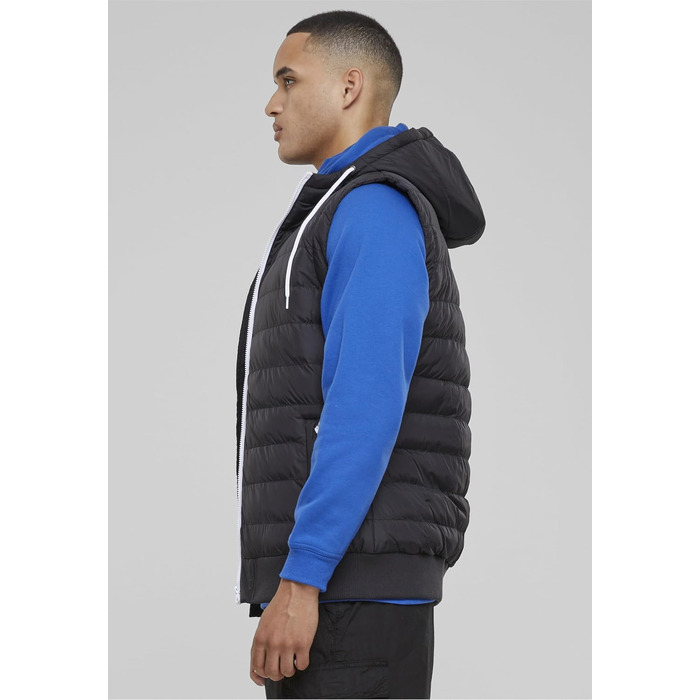 Чоловічий жилет з капюшоном Urban Classics Small Bubble чорного кольору, Streetwear Basics, розмір L