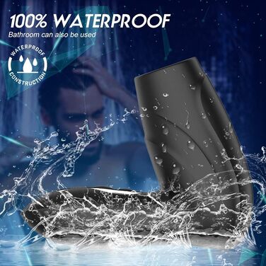 Електрична вакуумна помпа для чоловіків Guspiun з 10 рівнями всмоктування та 10 режимами вібрації. Масажер для ерекції, водонепроникний.