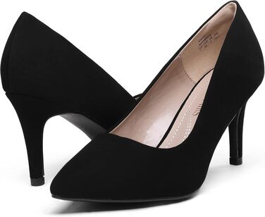 Жіночі класичні модні туфлі-човники DREAM PAIRS, чорний нубук, розмір 40.5 EU