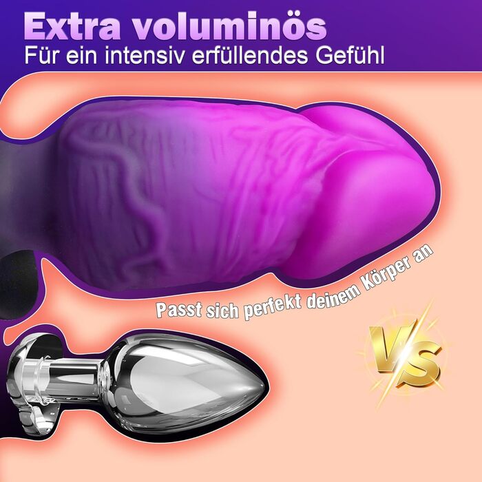 Анальний плагін для чоловіків та жінок, XXL, силіконовий, реалістичний, для початківців - секс-іграшка для анального задоволення