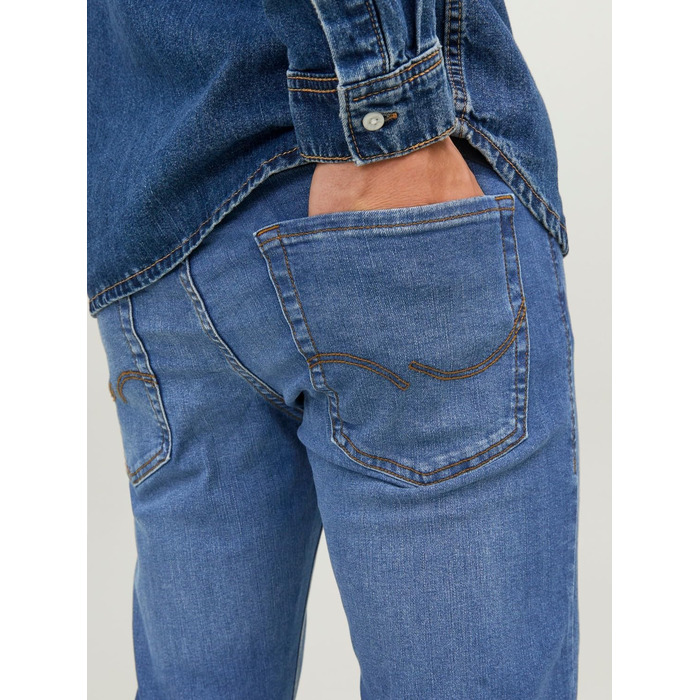 Чоловічі джинси Jack & Jones JJIMIKE Tapered Fit (завужені), синій денім, 31W/32L