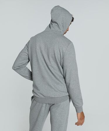 Чоловічий худі Puma ESS No. 1 Logo Hoodie з капюроном, сірий меланж (Medium Gray Heather), розмір XL