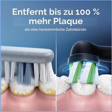 Електрична зубна щітка Oral-B Vitality Pro (чорна) — 3 режими чищення, таймер, 2D-очищення від нальоту, акумуляторна, 1 шт.