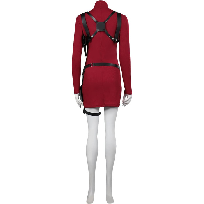 Косплей костюм Ади Вонг: сексуальне в'язане червоне плаття-костюм для Хелловіну, карнавалу та вечірок