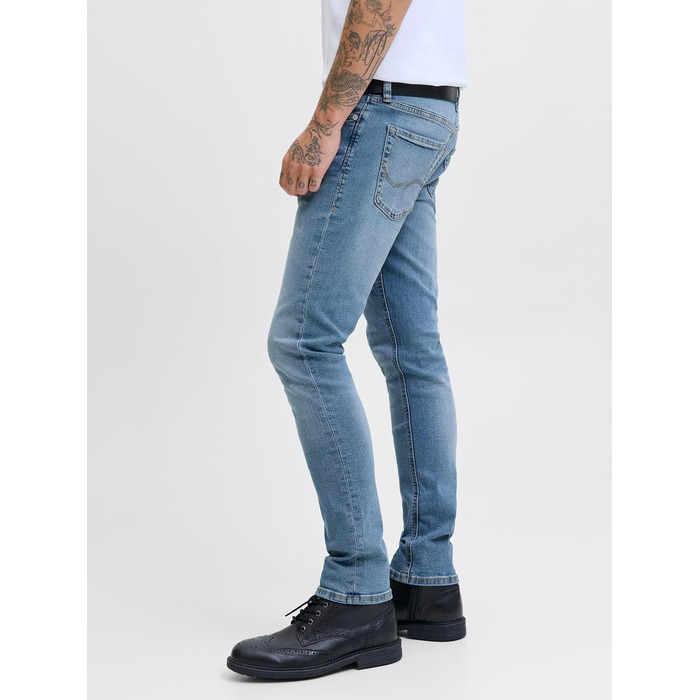 Чоловічі джинси Jack & Jones Glenn Original Slim Fit, синій денім (36W / 30L)