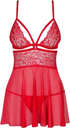 Babydoll Obsessive з шнурком для жінок, червоний, L-XL