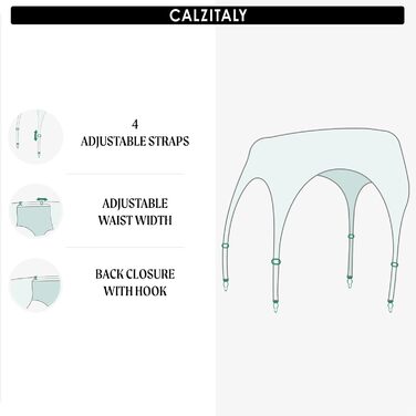 Чоловічі/Жіночі мереживні стрінги Calzitaly, Італія. Кольори: чорний, білий, слонова кістка. Універсальний розмір, для повних.