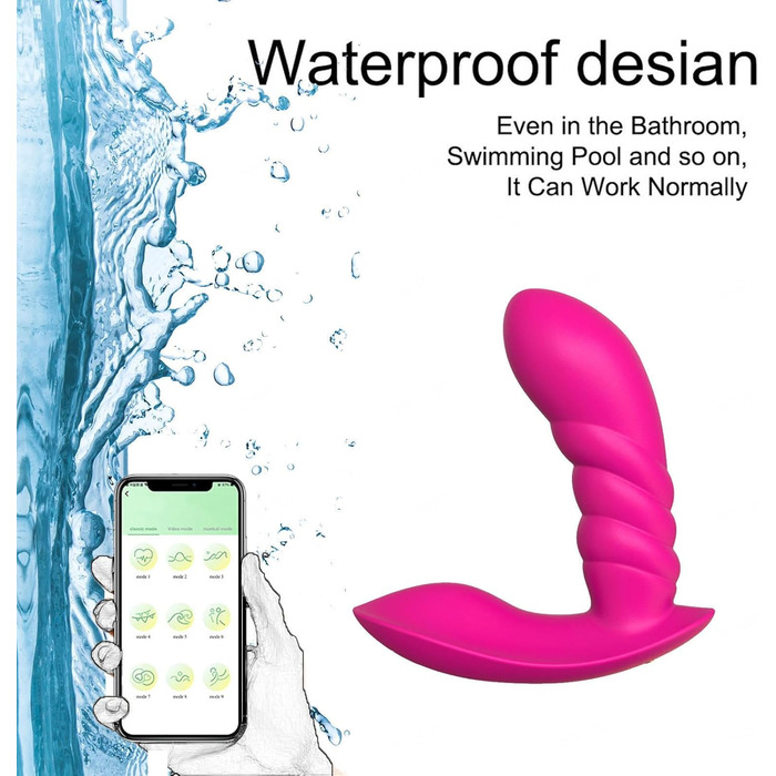 Вібратор з дистанційним керуванням, 9 режимів вібрації, анальний дildo, іграшка для дорослих для пар, рожевий