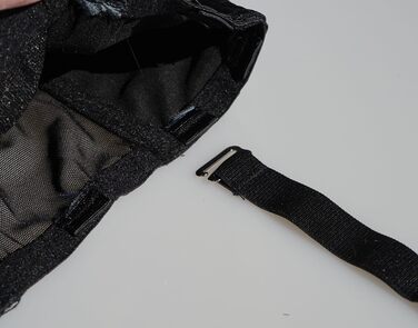 Жіночі стрічки для панчіх TVRtyle S5078S, 8 стрічок, чорний колір, з металевими пряжками