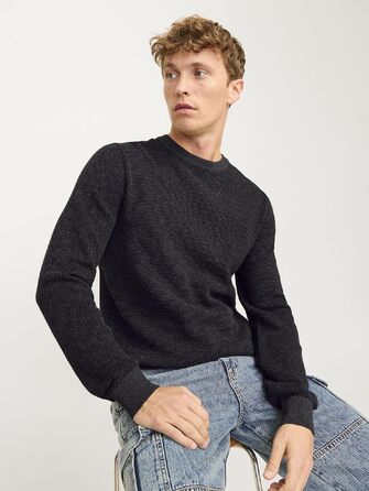 Чоловічі джинси Slim Fit JACK & JONES JJIGLENN (Dark Grey Melange), розмір XXL