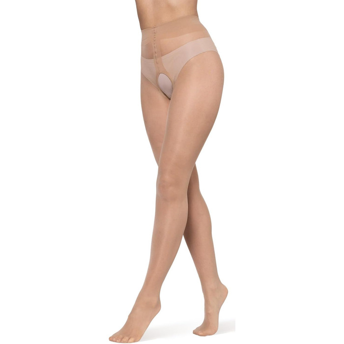 Шкарпетки-гольфи BANANALU 20 Den з відкритим кроком (S, Honey - набір 3 шт.)