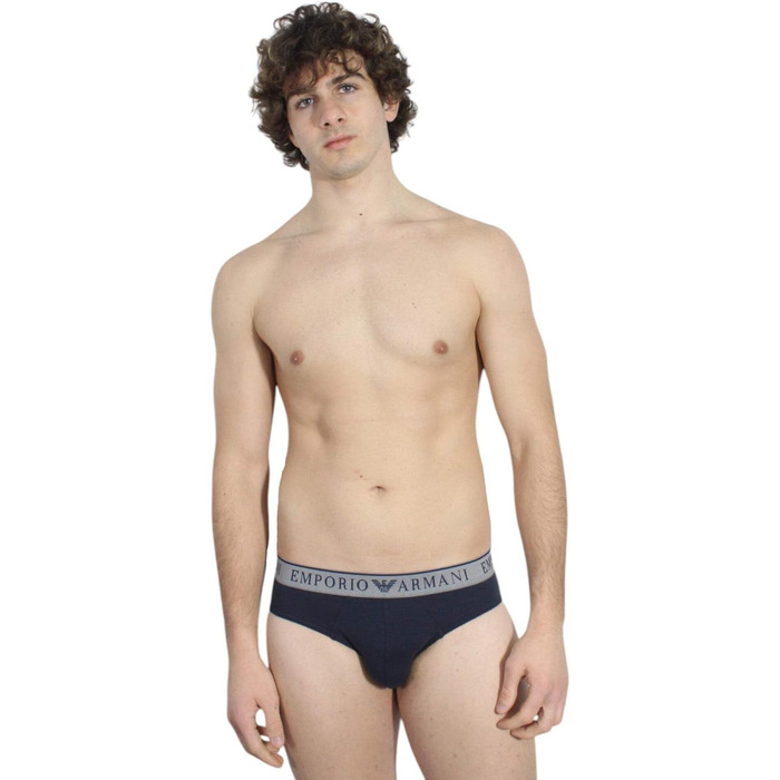 Слип Emporio Armani (2 шт.) (XL, Колір: Морський/Морський)