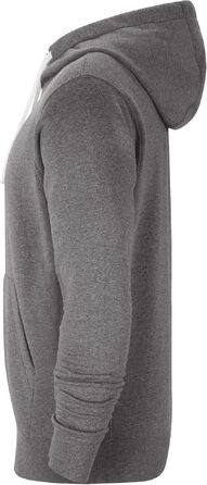 Чоловіча флісова кофта-худі Nike Park 20 з капюшоном та блискавкою, Charcoal Heather/White, розмір S